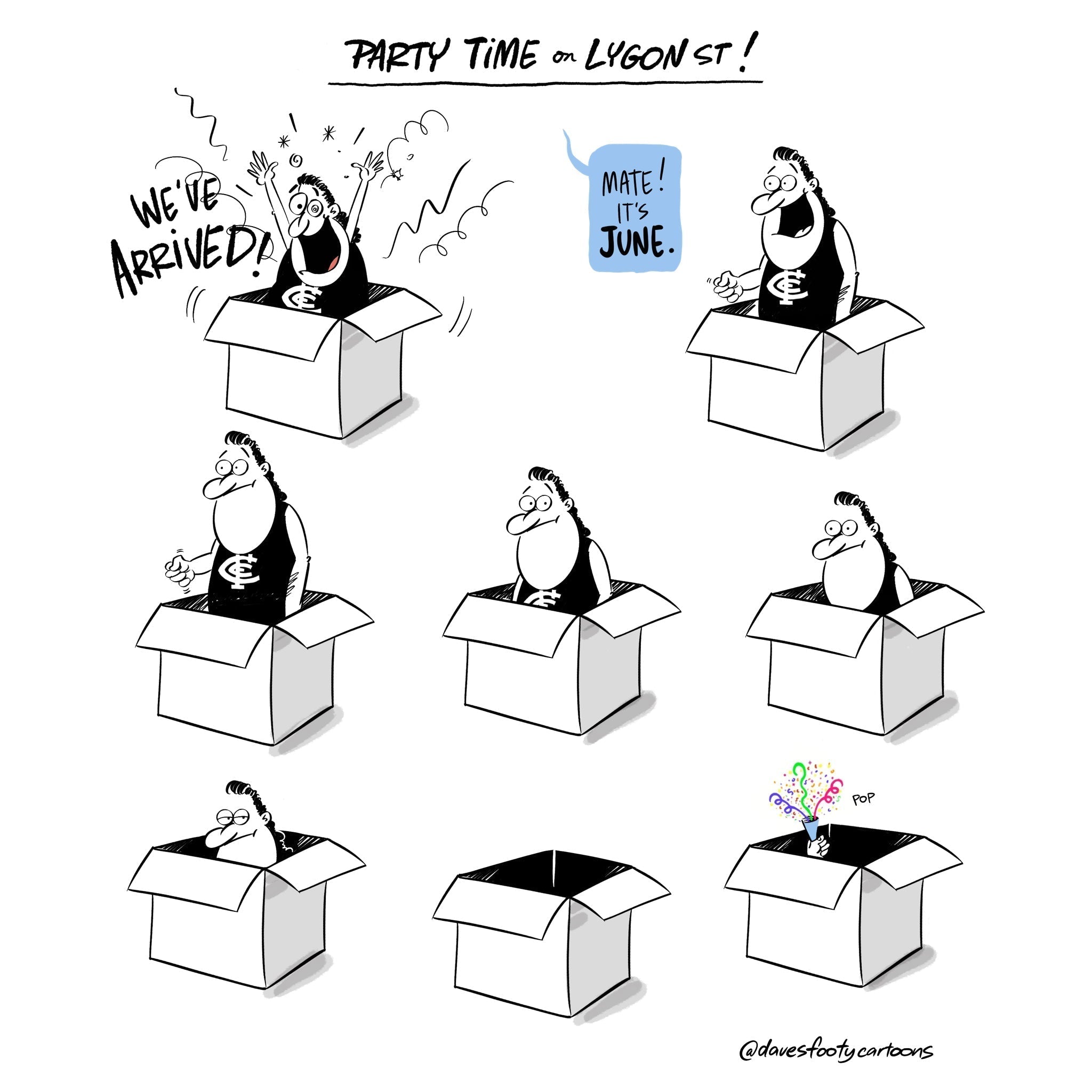 The Blues are out of their box