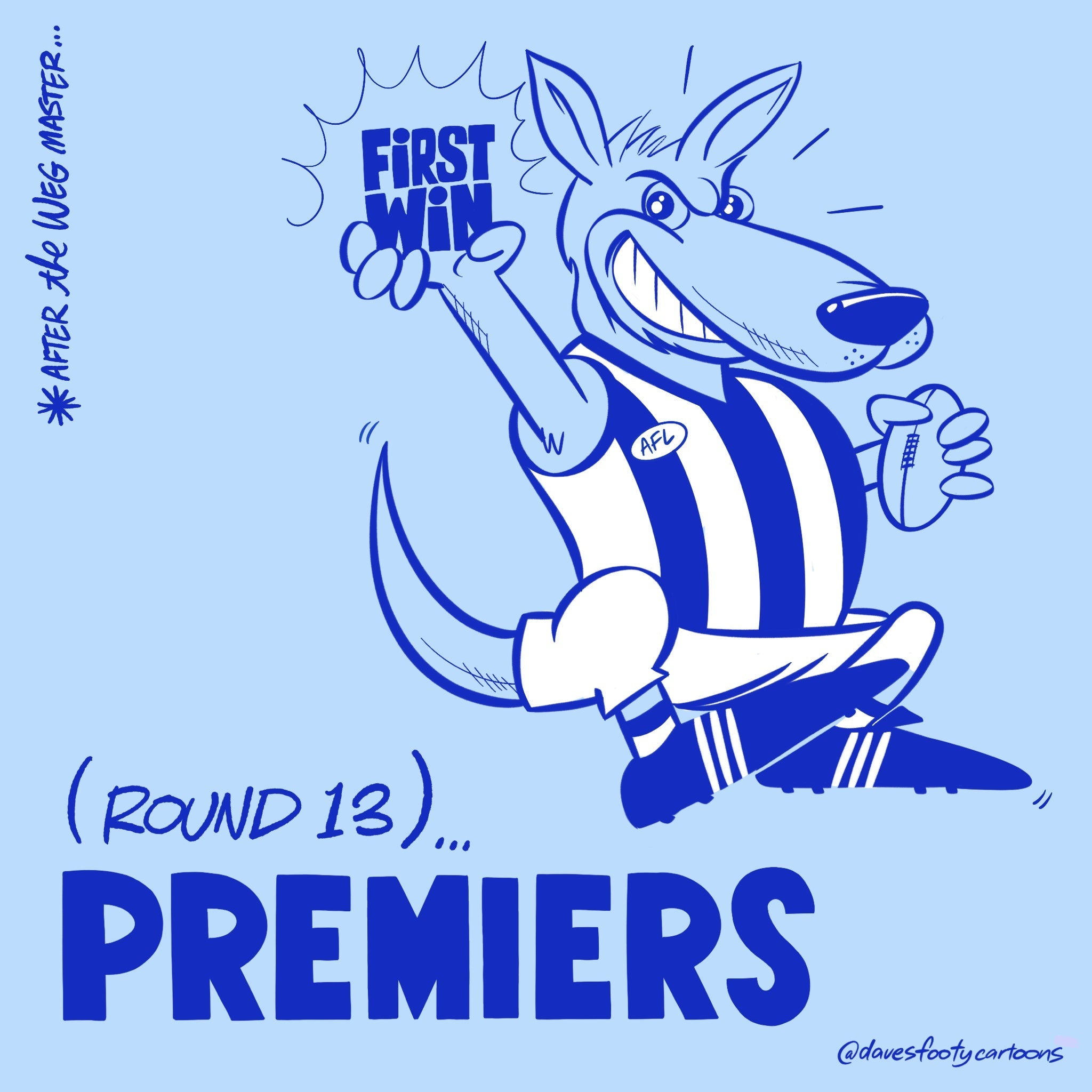 Kangaroos (Round 13) Premiers!